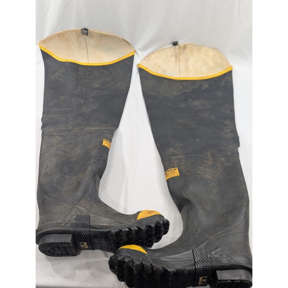 Servus Reflekshin Protekshin‎ Thigh High Steel Toe Firefighter Boots Size 10